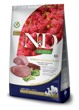 Natural and delicious quinoa Dry weight management lamb adult 2.5 kg